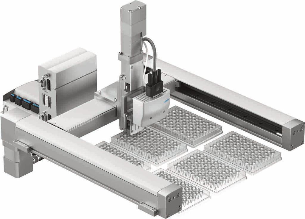 Two different solutions, one goal: maximum productivity The electrically controlled planar surface gantry allows loads of up to