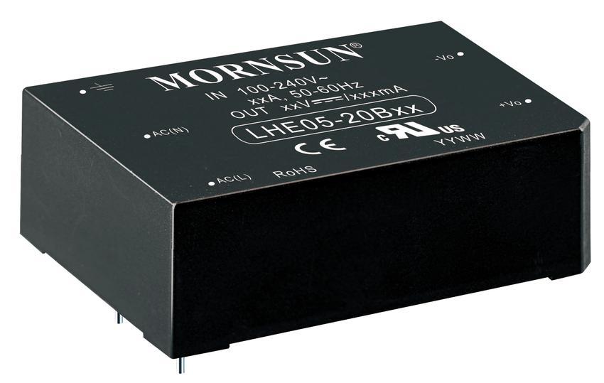 5W, AC-DC converter FEATURES 85-264V Universal AC or wide 100-370V DC Input Operating ambient temperature range: -40 to +85 High I/O isolation test voltage of up to 4000VAC Regulated output, Low