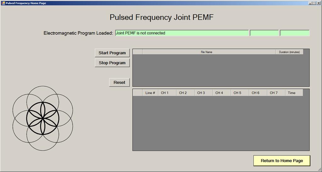 If the message, "JOINT PEMF is not connected" appears on the screen, then you have a connection problem and will need to troubleshoot the problem.