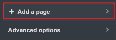4.1. Please stay to your custom theme menu, and scroll down until very bottom of the menu. You should see the Add a page menu. 4.2. Enter the details you need for your new page.