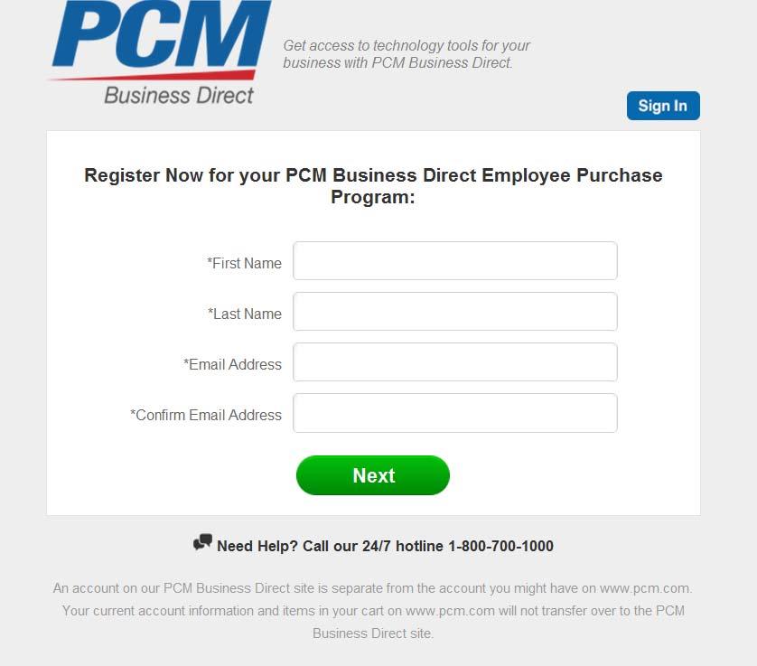 1) Once logged into PCM, Inc. registration page you will be prompted to register your dental office.