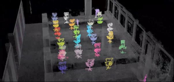 point clouds of various types of chair to 'learn'.