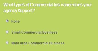 Types of Commercial Insurance Agency Support Click to select type of Commercial insurance your agency support.