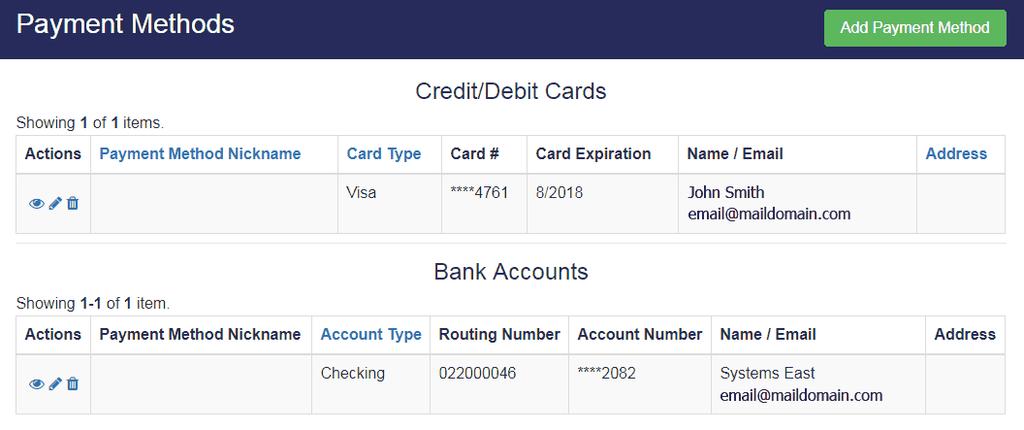 The confirmation page summarizes the scheduled payment and provides an opportunity to view the Dashboard.