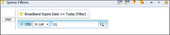 Getting Started Query Filter Follow the steps below to add query or report filter to the  1.