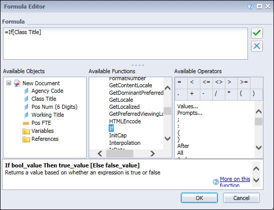 9. In the Available Functions panel, select and expand the All folder. 10.