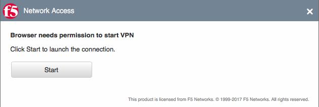 You will prompted to open the F5 VPN.