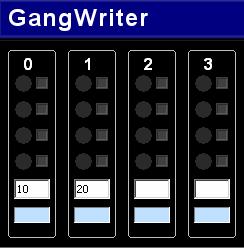 5. How to Use GangWriter (B.2) Start up the GangWriter software Start up the GangWriter software. In the Windows Start menu, select [Start] [All Programs] [EPSON MCU] [GangWriter].