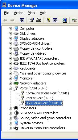 15 of 33 1.4 Changing the USB COM Port If the USB Serial port does not fall into the range of COM1 to COM8 you must change the port. This section will explain how to do this.