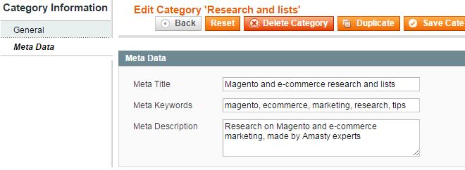 Status - Select the status of the category. Visible in - Choose the store views where the category will be displayed.