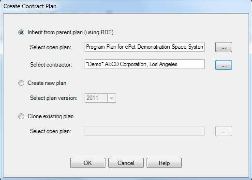 7. The Basic Information window will automatically appear. Proceed to Basic Information of a Contract/Subcontract Plan 2.