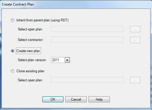 2. The Basic Information window will automatically appear. Proceed to Basic Information of a Contract/Subcontract Plan 2.2.1.2.3 Clone Existing Plan This option for creating a new