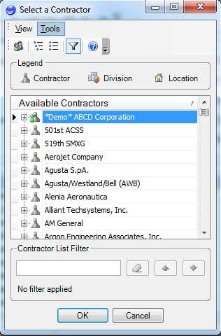 12. The selected prime contractor will now be visible within the Selected Contractor