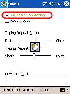 The Illustration of Config Page Active Keyboard How to connect the Bluetooth Mini keyboard with your device?