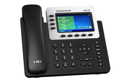 5.1.2 Grandstream GXP2140 IP Phone (Business Phone) Figure 2: Grandstream GXP2140 IP Phone The Grandstream GXP2140 IP Phone (Figure 2) is a reliable business telephone that provides the following