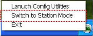 A configuration window will appear after you switch the operation mode to AP, which asks you to assign an existing network