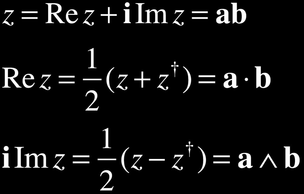 Reversion = complex conjugation Modulus This
