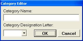 Figure 100 In the Instruction Editor, select a Category of an Instruction via the Category drop-down menu. Create a new category in the Instruction Editor by pressing "New Category".