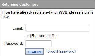 Access Your Site Logging In 1. Go to your department s ecommerce website: http://epay.wvsto.com/wvu/yourstorename/default.aspx 2. Click the Login icon at the top right. 3.