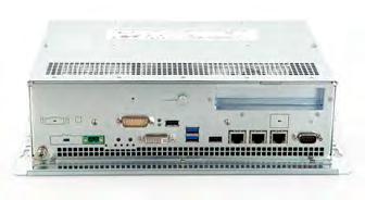 0 port, a serial RS232 interface, a DVI-I (DVI-D + VGA) video output and a SATA III CFast slot with rear external access, an msata connector for SATA III SSD, one SATA III connector for the