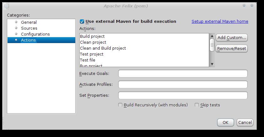 Figure8 : NetBeans Project pane 3) Configure the project We now need to change one aspect of the project configuration.