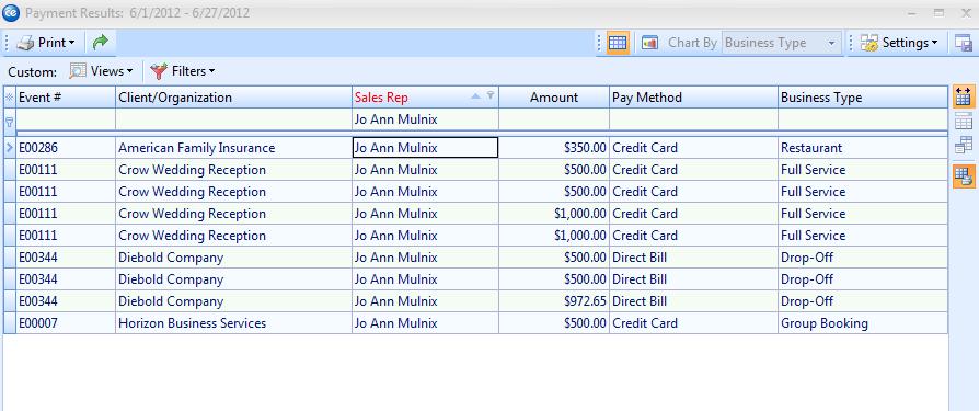 Viewing the Results of a Payment Activity Query What can I do with the results of my activity query?