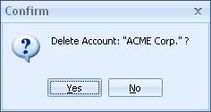 Deleting a Current Account How do I get rid of an old account? As this page shows, you cannot delete any accounts that have associated records such as room contracts, events, reminders, etc.