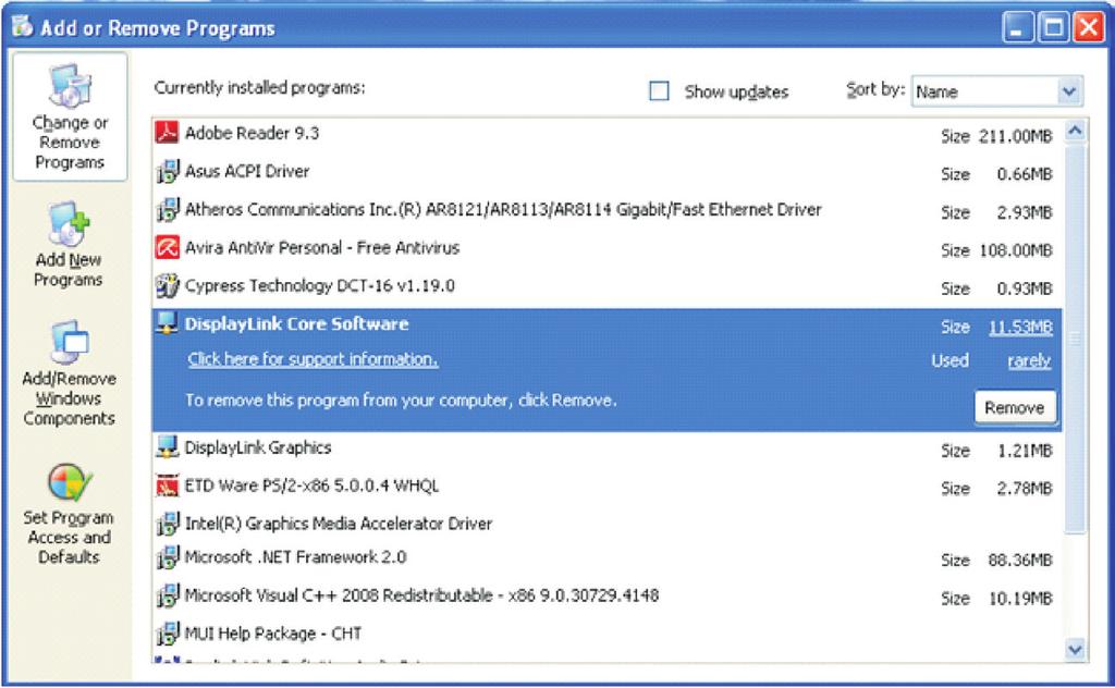 9. UNINSTALLING THE DEVICE DRIVER Follow the steps below to