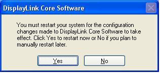 Step 4: Click Yes to restart your