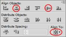 Figure 2 Color and Font Options in the Control panel 11. In the Control panel, click Align to display the Align panel (see Figure 3). 12. Under Align To, select Align to Artboard. 13.