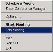 Join an Instant Meeting PARTICIPANTS To join a meeting, click the InterCall Unified Meeting desktop icon located in your taskbar and