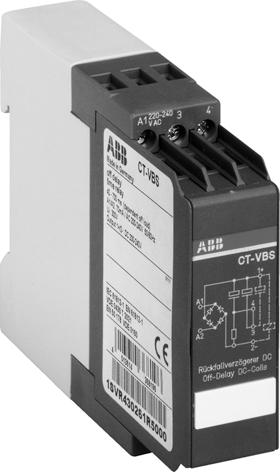 Characteristics Single-function OFF-delay timer for DC contactors, without auxiliary voltage Width.