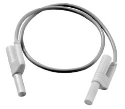 1827003523 Flexible laboratory cable with 4 mm laboratory connector, socket and pin part with contact protection,