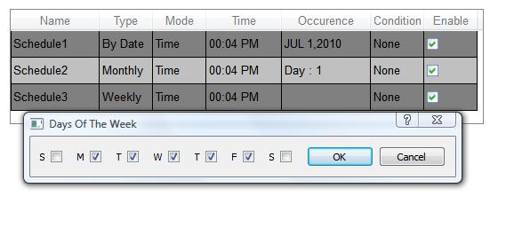 10 Schedule the Events During Run-time If you defined the scheduler GUI on a page (as described in chapter 125), then you can
