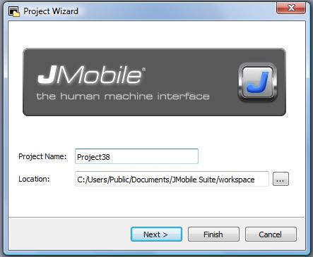 4 My First JMobile Project This section describes the steps to create a simple JMobile project. 4.1 Creating a New Project To create a new project click on File>>New Project" menu item.