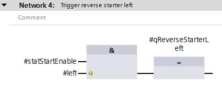 5 Mode of Operation Network 3 controls the reversing starter s direction of rotation
