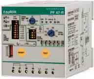 PF THREE PHASE Pump Protection Relay without Level Sensors THREE PHASE PUMP PROTECTION Underload protection by cos Eliminates need for level sensors to detect dry running.