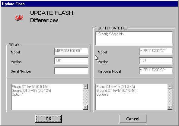 When this option is selected, a window appears asking for the new firmware version file to be uploaded to the relay: FIGURE 4-25.