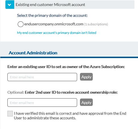 Existing Customers often make changes to users in existing tenants. So we give you the option to designate two internal user alias as the owners of a subscription.