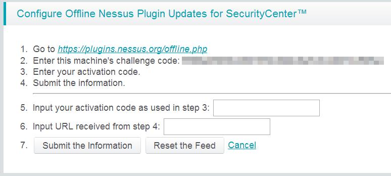 Plugin Management The Plugin Management section enables users to manually update their Nessus plugin set.
