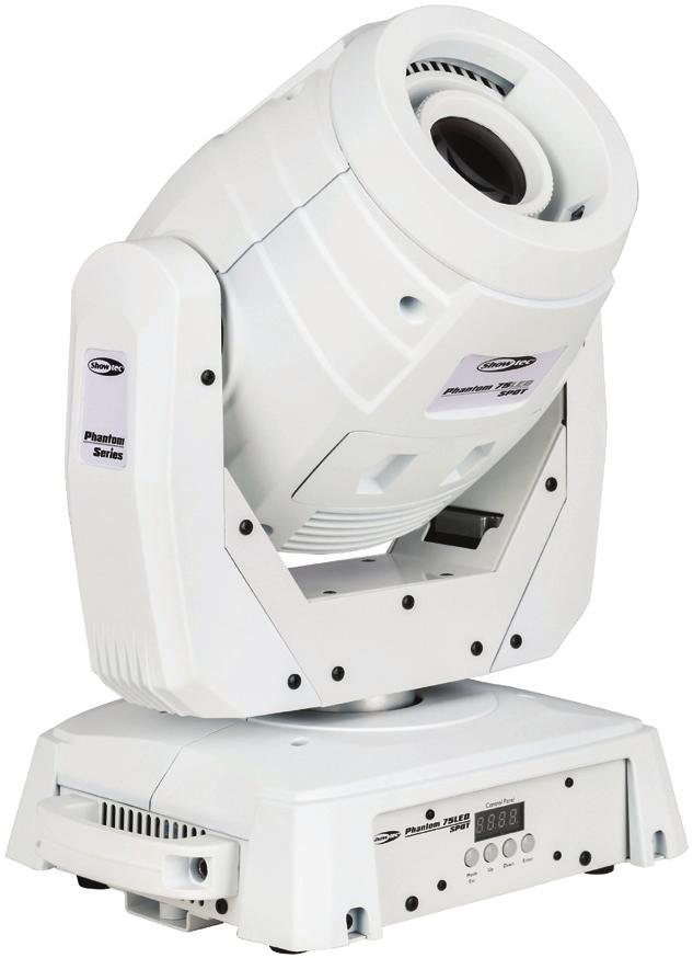 The stylish design and lightweight housing make this moving head very attractive and ergonomic. The gobos can be changed very easily by a handy lid.