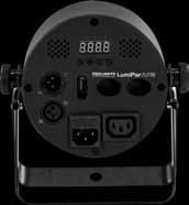 LUMIPAR7UTRI is compatible with the infrared remote controller, for intuitive and interactive use without need any external DMX units.