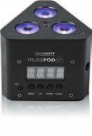 TRUSSPOD3T is a multi-purpose and user friendly fixture, thanks also to the offered flexibility of control through DMX, auto show, reproduction of static colors through the LED display or the