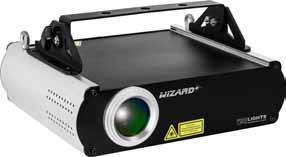 RGB WIZARD PRE-SET SHOW MEMORY 30W 3,75 kg ECO FRIENDLY WIZARD is a professional graphic laser projector, designed to create amazing laser shows in large venues.