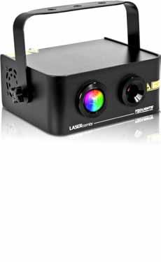 RGB LED + LASER LASERCOMBY 160 15W 1,6 kg ECO FRIENDLY Combo laser effect with Laser+LED