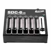 INDIVIDUAL FADER AND ONE MASTERFADER - 6 DMX CHANNELS - VERY COMPACT DESIGN - EASY HANDLING - EXTERNAL