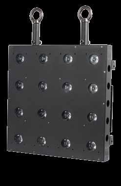 thepower to ACHIEVE your VISION OUTDOOR / ARCHITECTURAL LED ELAR QUAD PANEL CODE: 1236200024 16 X 10W CREE QUAD LED SINGLE PIXEL CONTROL 12170 LUX @ 2,5M IP65 OUTDOOR RATED 12 BEAM ANGLE, 21 FIELD