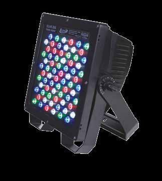 thepower to ACHIEVE your VISION OUTDOOR / ARCHITECTURAL LED ELAR 216 PANEL RGBW CODE: 1236300012 72 X 3W RGB+W LEDS (= 216 W POWER) 10 BEAM, 22 FIELD ANGLE IP 65 OUTDOOR RATED NO-SERVICE CONVECTION