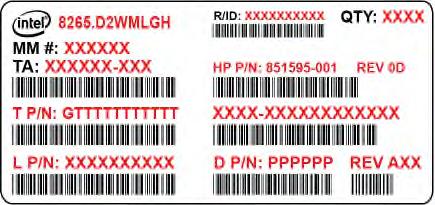 Product Change Notification Change Notification #: 116386-01 Change Title: Intel Dual Band Wireless-AC 8265 SKUs: 8265.D2WMLG; 8265.D2WMLG.NV; 8265.D2WMLG.S; 8265.D2WMLG.NVS; 8265.D2WMLGH; 8265.