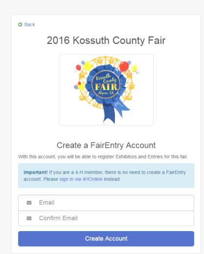 Page 1 of 6 How to Enter Exhibits in Fair Entry for the Kossuth County Fair for the Kids Open Livestock Class 1. Go to http://kossuthcounty.fairentry.com 2.